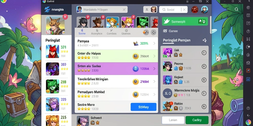 Berbagai mode permainan yang menarik dan bervariasi.