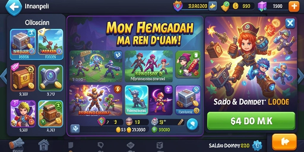 Berinteraksi dengan pemain lain dalam mode kolaborasi.